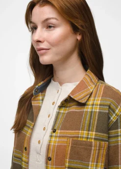 Shirts-Prana Golden Canyon Flannel for Women (SALE) Rye Green