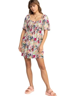 Dresses & Rompers-Roxy Golden Dawn Dress for Women (SALE) Ash Rose Wallflower