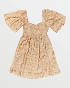 Dresses & Rompers-Roxy Golden Dawn Dress for Women (SALE) Egret Soft Tropics