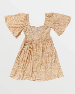 Dresses & Rompers-Roxy Golden Dawn Dress for Women (SALE) Egret Soft Tropics