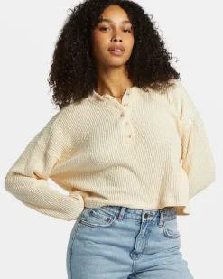 Shirts-Billabong Good Catch Henley T-Shirt for Women (SALE)