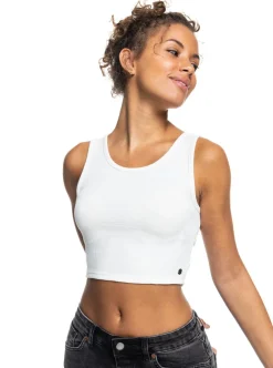 Tank Tops-Roxy Good Keepsake Crop Top for Women (SALE)