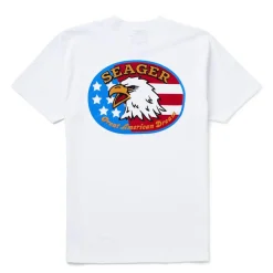 T-Shirts|Shirts-Seager Great American Dream Tee White