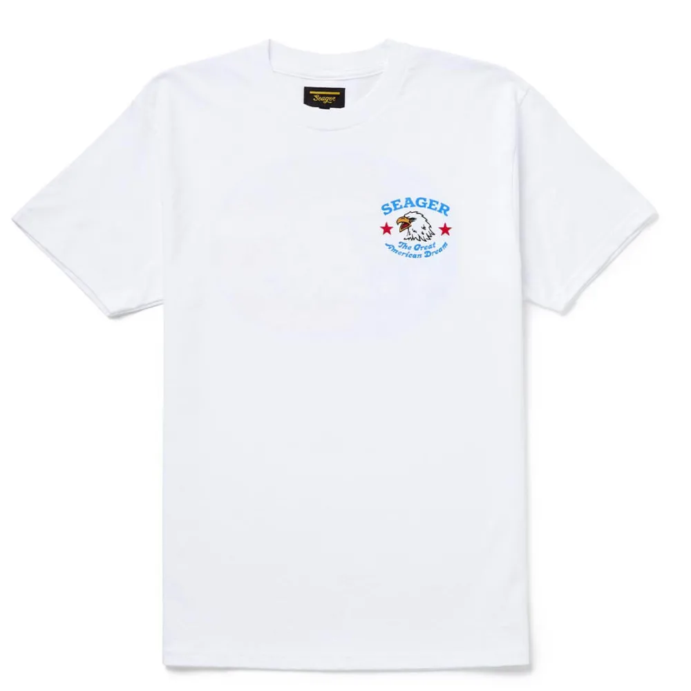 T-Shirts|Shirts-Seager Great American Dream Tee White