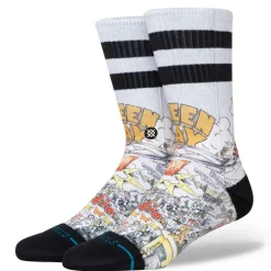 Socks-Stance Green Day x Basket Case Poly Crew Socks Multi