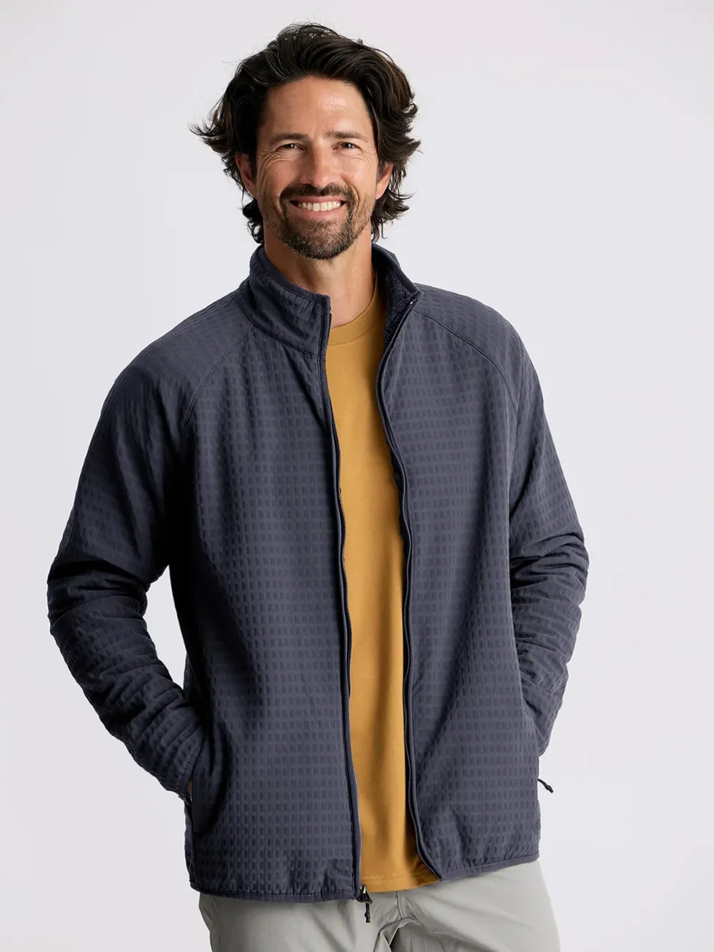 Fleece-Free Fly Apparel Gridback Fleece Jacket for Men