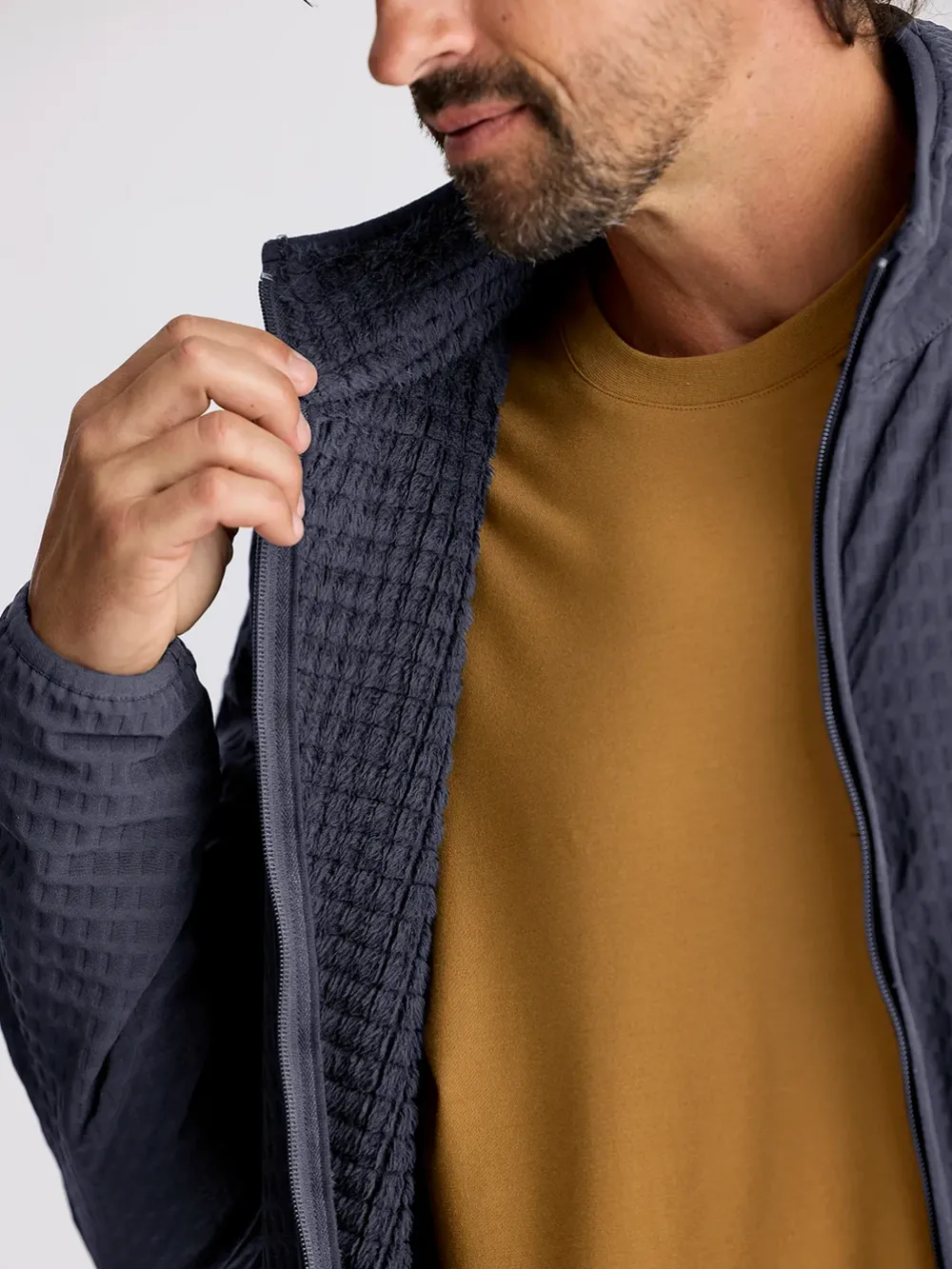 Fleece-Free Fly Apparel Gridback Fleece Jacket for Men