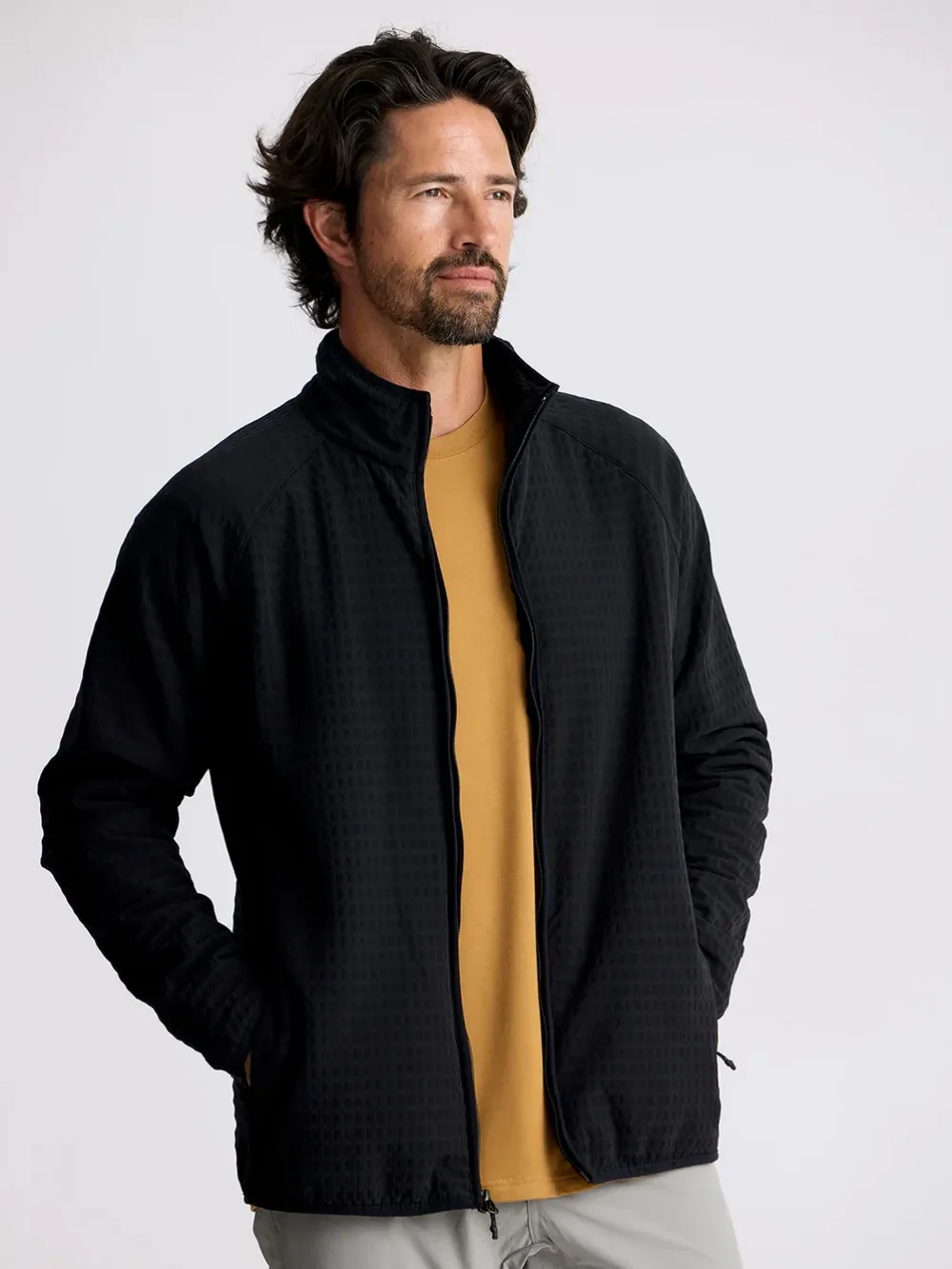 Fleece-Free Fly Apparel Gridback Fleece Jacket for Men