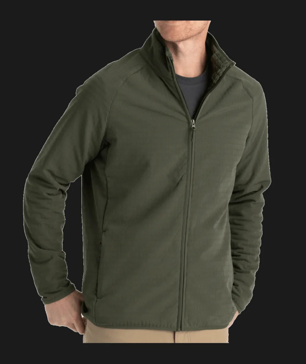 Fleece-Free Fly Apparel Gridback Fleece Jacket for Men