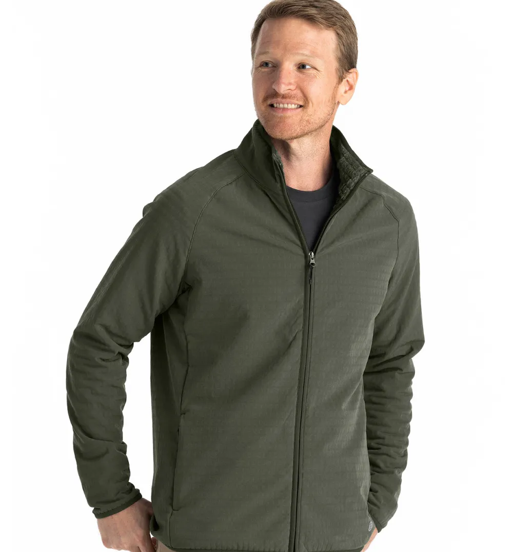Fleece-Free Fly Apparel Gridback Fleece Jacket for Men