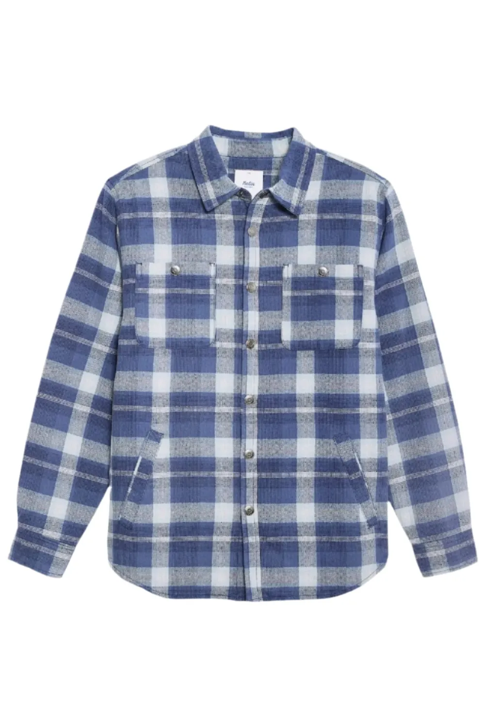 Shirts-Katin Harold Plaid Jacket for Men (SALE) Washed Blue