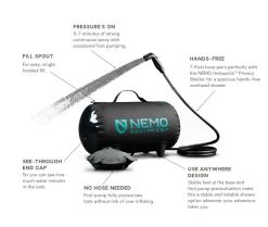 Health & Safety-Nemo Helio Pressure Shower (SALE) None