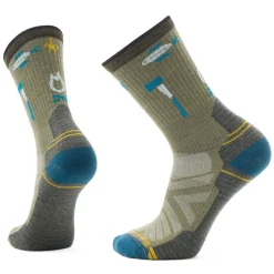 Socks-Smartwool Hike Camp Gear Light Cushion Crew Socks for Men