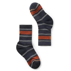 Socks-Smartwool Hike Light Cushion Striped Crew Socks for Kids