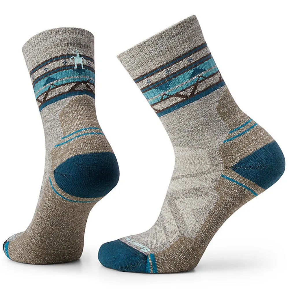 Socks-Smartwool Hike Light Cushion Zig-Zag Valley Mid Crew Socks for Women