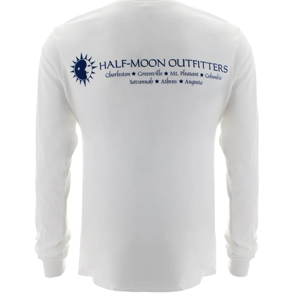 T-Shirts|T-Shirts-Half-Moon Outfitters HMO Logo Long Sleeve T-Shirt (FINAL SALE)