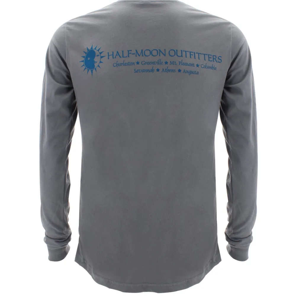 T-Shirts|T-Shirts-Half-Moon Outfitters HMO Logo Long Sleeve T-Shirt (FINAL SALE)