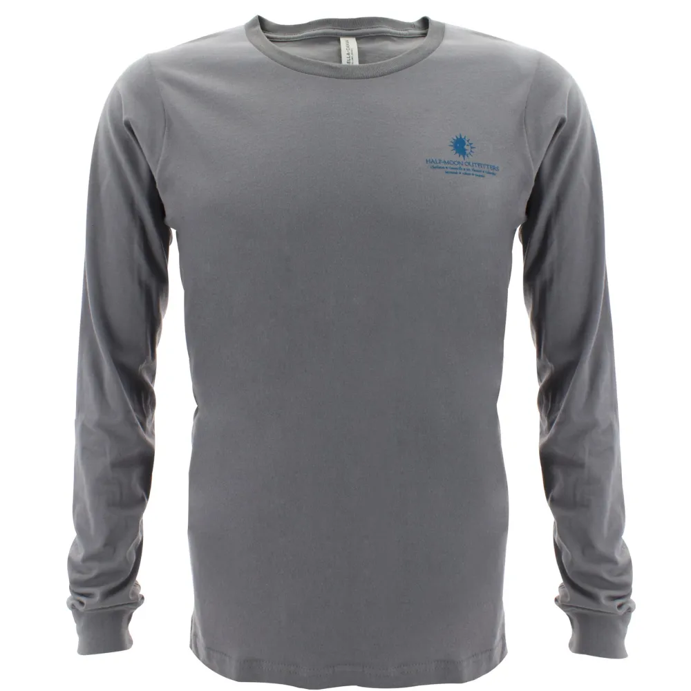 T-Shirts|T-Shirts-Half-Moon Outfitters HMO Logo Long Sleeve T-Shirt (FINAL SALE)