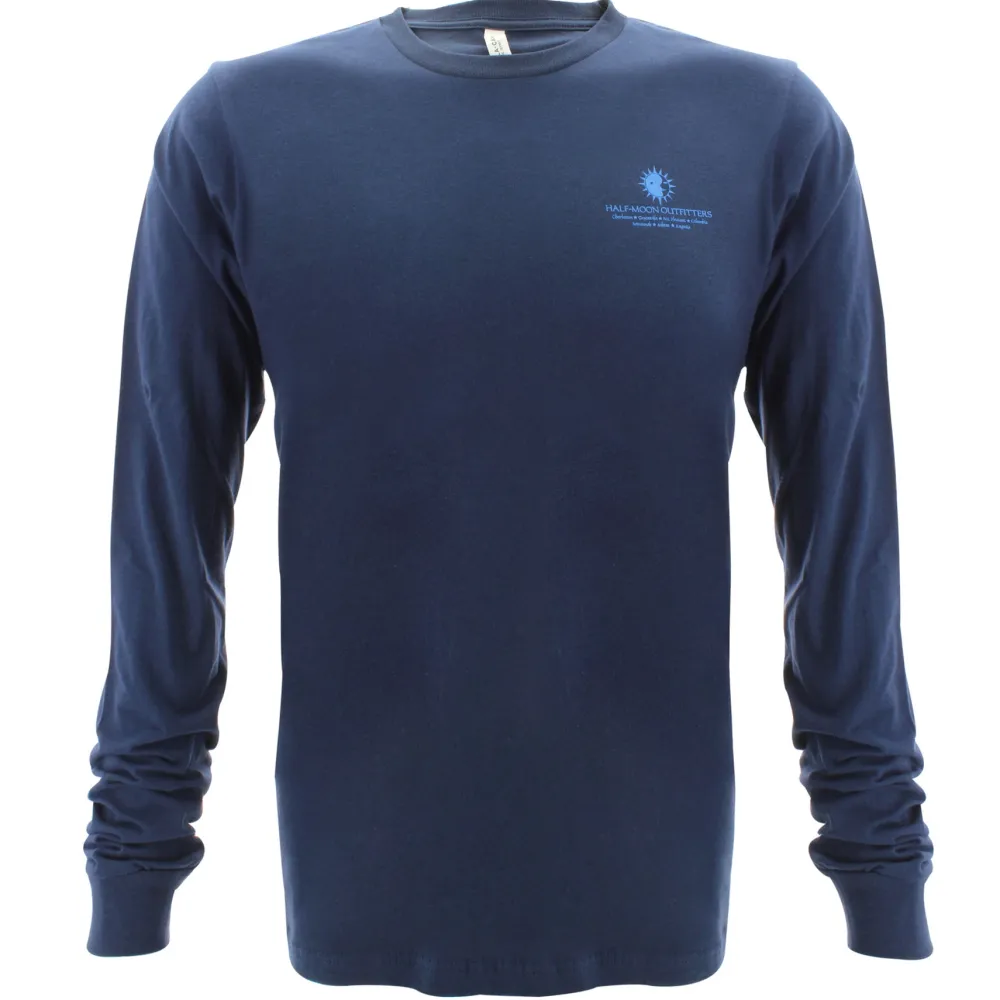 T-Shirts|T-Shirts-Half-Moon Outfitters HMO Logo Long Sleeve T-Shirt (FINAL SALE)