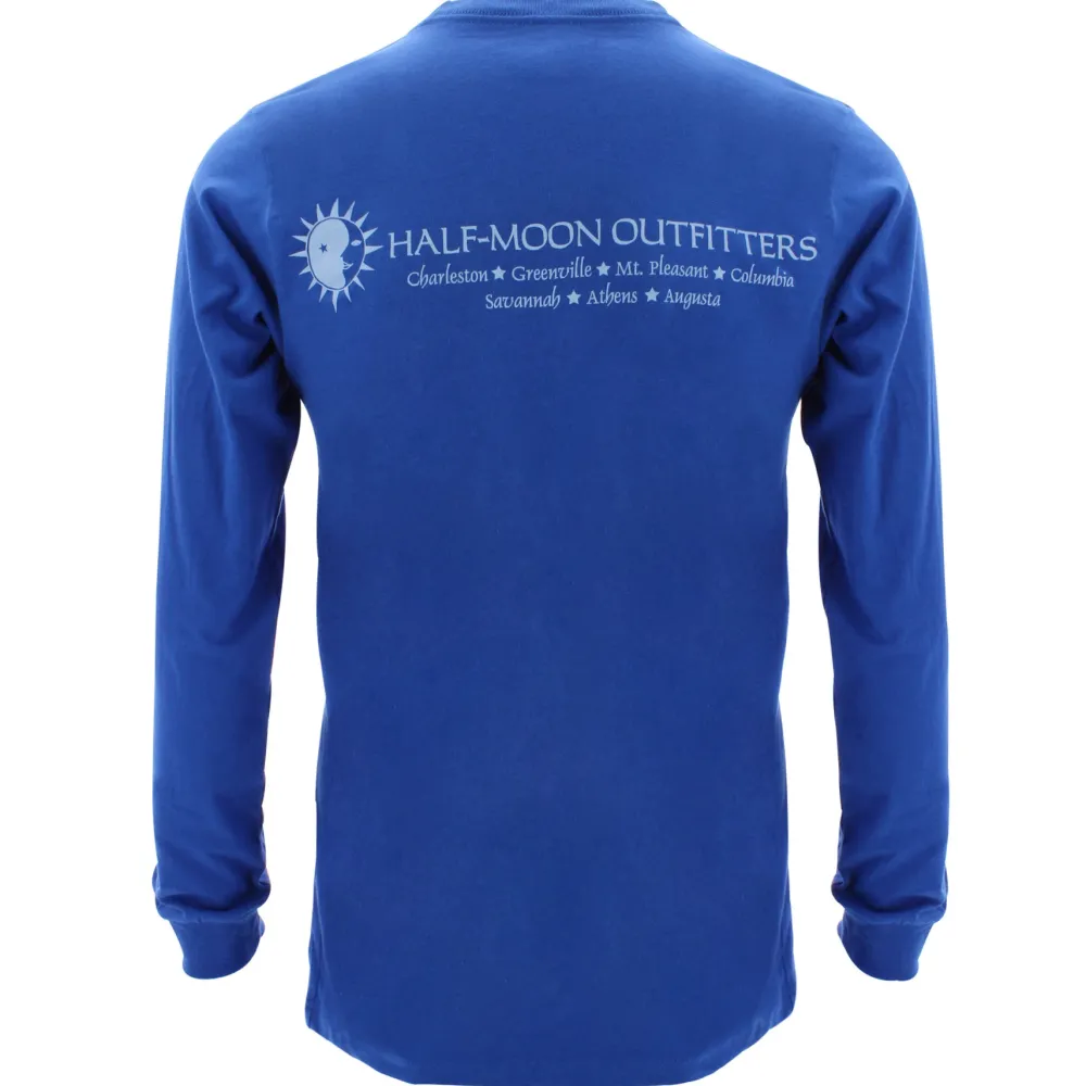 T-Shirts|T-Shirts-Half-Moon Outfitters HMO Logo Long Sleeve T-Shirt (FINAL SALE)
