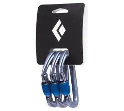Climbing-Black Diamond Equipment Hotforge Screwgate 3 Pack Gray