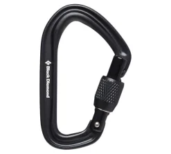 Climbing-Black Diamond Equipment Hotforge Screwgate Carabiner Black