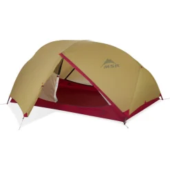 Tents-MSR Hubba Hubba 2-Person Backpacking Tent Red