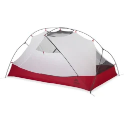 Tents-MSR Hubba Hubba 2-Person Backpacking Tent Red