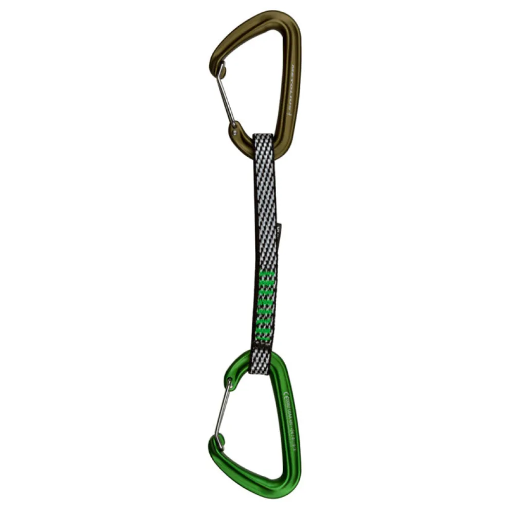 Climbing-Metolius Inferno 6" Go-To Quickdraw Titanium/Green