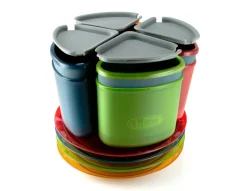 Drinkware|Cookware-GSI Outdoors Infinity 4 Person Compact Tableset Multi-Color