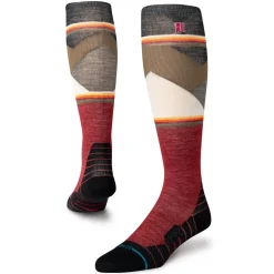 Socks-Stance Jimmy Chin X Ultralight Wool Snow OTC Socks Red