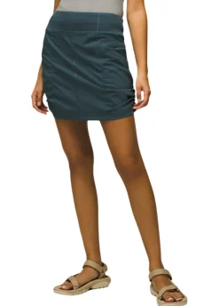 Skirts-Prana Koen Skort for Women Grey Blue