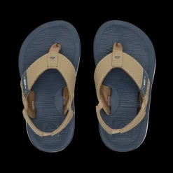 Sandals-Reef Little Santa Ana Sandals for Kids Navy/Khaki