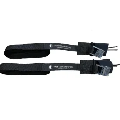 Car Racks & Pads-Half-Moon Outfitters Logo Tie Down Straps with Buckle Pads Black
