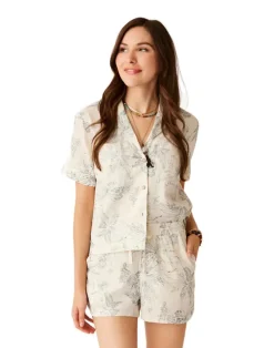 Shirts-Carve Designs Luca Linen Shirt for Women (SALE)