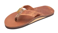 Sandals-Rainbow Luxury Leather Single Arch Support Sandals for Men