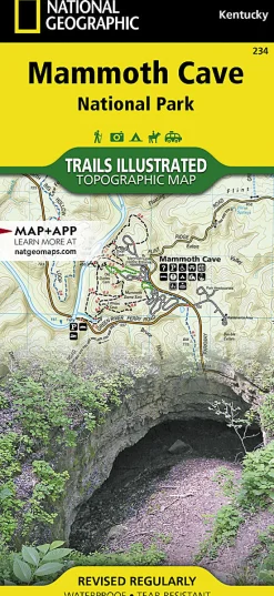 Literature-Trails Illustrated Mammoth Cave National Park Map