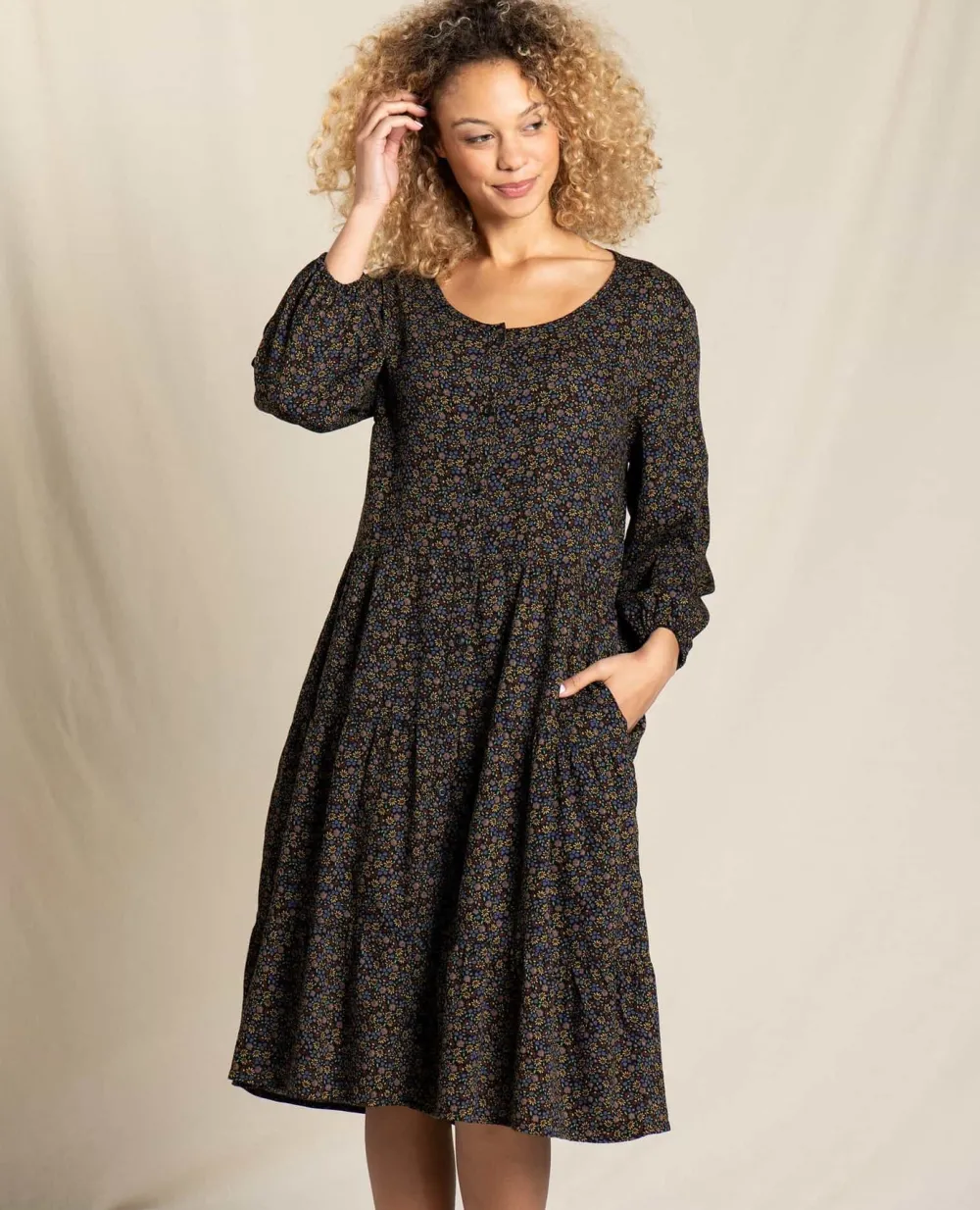 Dresses & Rompers-Toadu0026Co Manzana Tiered Long Sleeve Dress for Women (SALE)