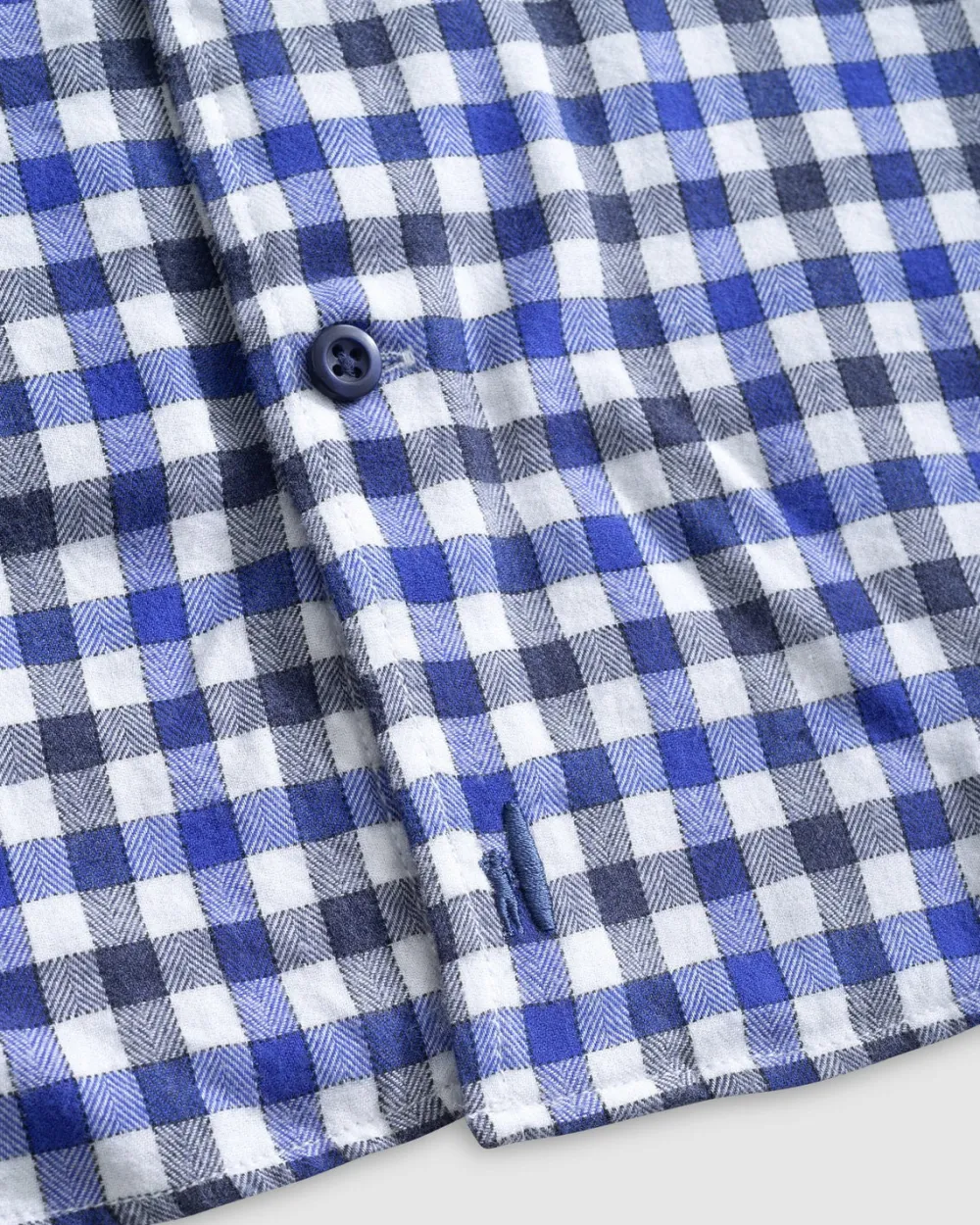 Shirts-Johnnie-O Millbank Tucked Cotton Blend Button Up Shirt for Men (SALE) Wake