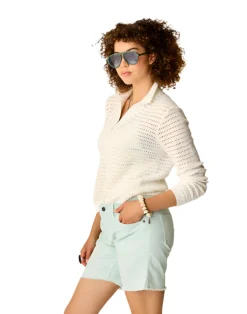 Sweaters & Hoodies-Carve Designs Morgan Polo Sweater for Women