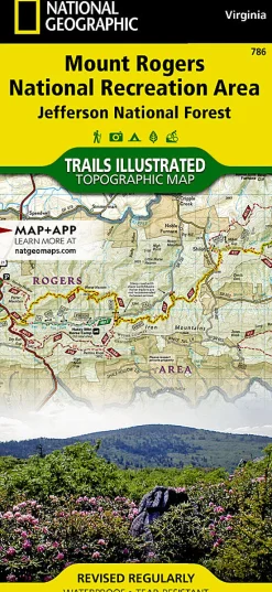 Literature-Trails Illustrated Mount Rogers National Recreation Area Map