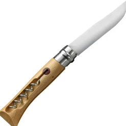 Survival-Opinel No.10 Corkscrew Stainless Steel Folding Knife Beech