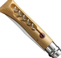 Survival-Opinel No.10 Corkscrew Stainless Steel Folding Knife Beech