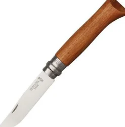 Survival-Opinel No.08 Polished Stainless Steel Folding Knife Bubinga