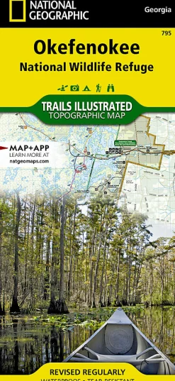 Literature-Trails Illustrated Okefenokee National Wildlife Refuge Map