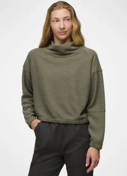 Sweaters & Hoodies|Shirts-Prana Olivia Long Sleeve for Women SALE) Rye Green