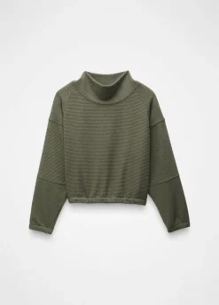 Sweaters & Hoodies|Shirts-Prana Olivia Long Sleeve for Women SALE) Rye Green