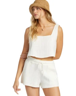 Tank Tops-Billabong Open Skies Top Woven Shirt for Women (SALE)