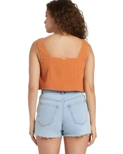 Tank Tops-Billabong Open Skies Top Woven Shirt for Women (SALE)