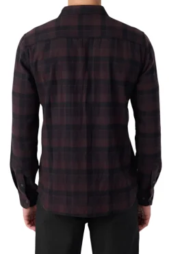 Shirts-O'Neill Originals Jonez Standard Fit Flannel Shirt for Men (SALE) Raisin